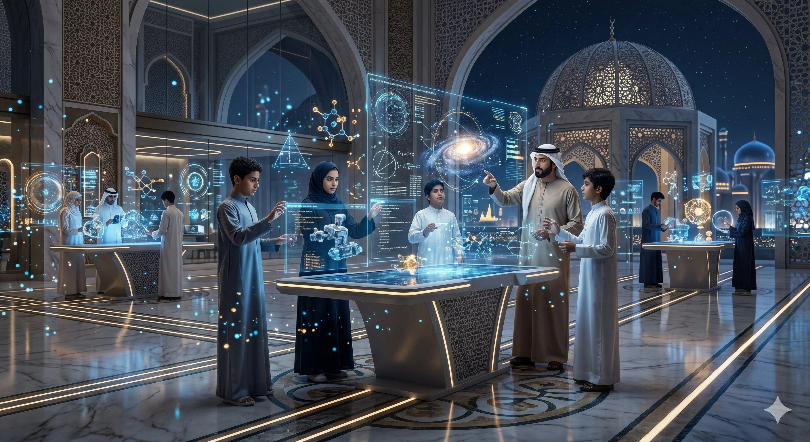طلاب يتعلمون